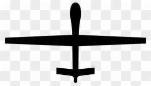 General Atomics Mq 1 Predator General Atomics Mq 9 - Mq 1 Predator Silhouette - Transparent PNG Free Download