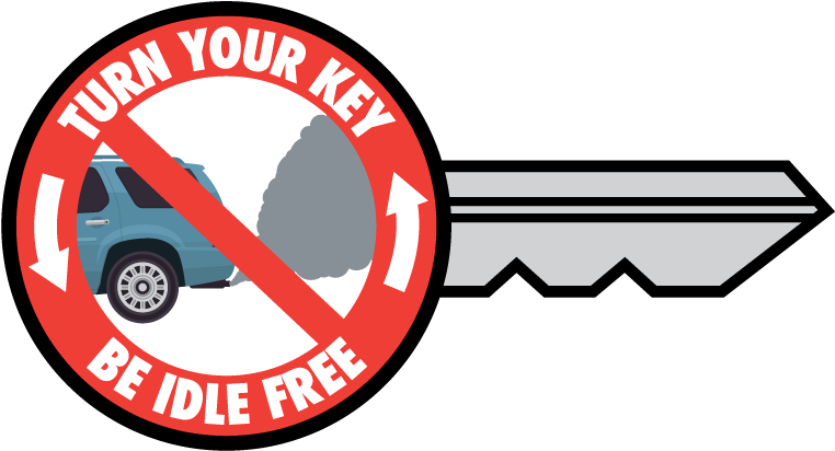 Idling Vehicles Contribute To Air Pollution And Emit - Sign - Transparent PNG Free Download