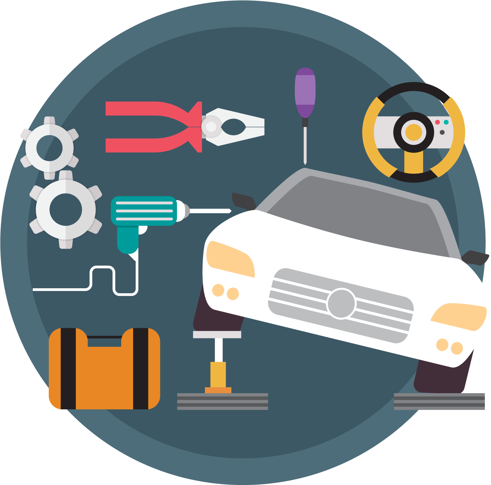 Our Vehicles Are An Integral Part Of Our Daily Lives - Car Services Illustration Png - Transparent PNG Free Download