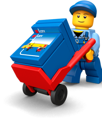 Com City Products Number 4433 Dirt Bike Transporter - Lego Minifigure - Transparent PNG Free Download
