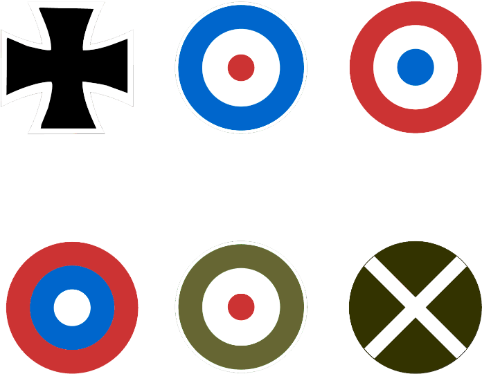 What's New Mcewan Minis Aircraft Decals Colonial Wars - Wwi Aircraft Decals - Transparent PNG Free Download