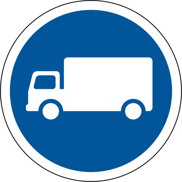 Goods Vehicle Only Sign - Bus Symbol - Transparent PNG Free Download