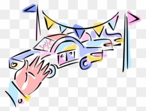 Vector Illustration Of Automobile Used Car Sales Lot - Car - Transparent PNG Free Download