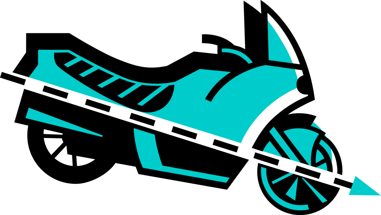 Vector Illustration Of Street Bike Motorcycle Or Motorbike - Vector Illustration Of Street Bike Motorcycle Or Motorbike - Transparent PNG Free Download