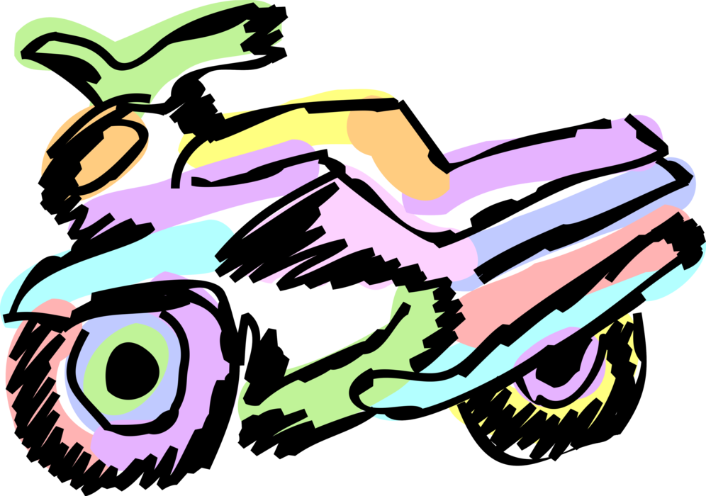 Vector Illustration Of Street Bike Motorcycle Or Motorbike - Vector Illustration Of Street Bike Motorcycle Or Motorbike - Transparent PNG Free Download