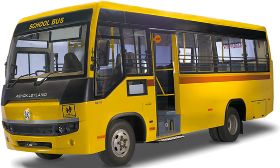 Buses / Passenger Vehicles - Ashok Leyland School Bus 26 Seater Price - Transparent PNG Free Download