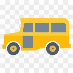 Barcode For School Vehicles - School Bus Png Flat - Transparent PNG Free Download
