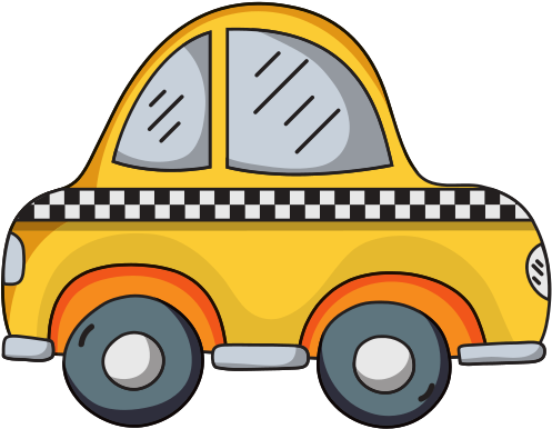 Taxi Car Vehicle To Transport Service - Taxi Kawaii - Transparent PNG Free Download