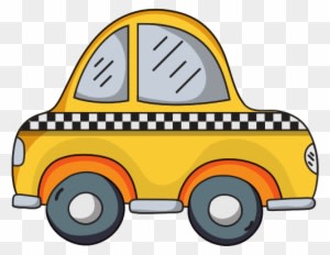 Taxi Car Vehicle To Transport Service - Taxi Kawaii - Transparent PNG Free Download