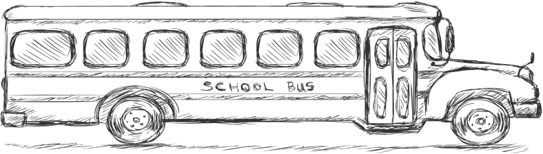 Wise School Transportation Manages Buses And Vehicles - Sketch Of A School Bus - Transparent PNG Free Download