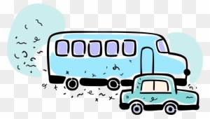 Vector Illustration Of Intercity Passenger Tour Bus - Illustration - Transparent PNG Free Download