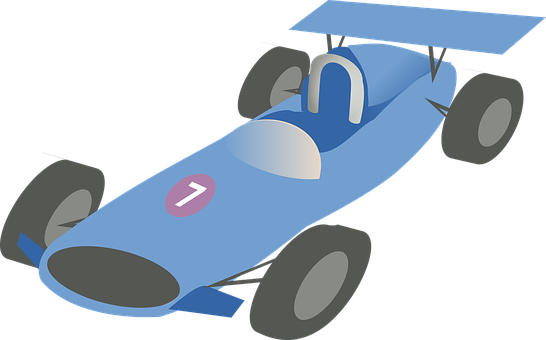 Car, Racing, Vehicle - Race Car Clipart Blue - Transparent PNG Free Download