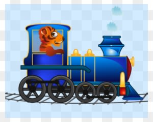 The Blue Vehicle - Cartoon Locomotive - Transparent PNG Free Download