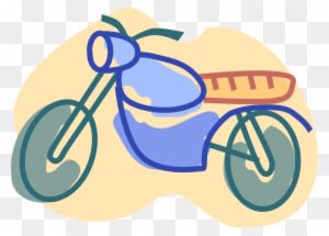 Vector Illustration Of Dirt Bike Motorcycle Or Motorbike - Vector Illustration Of Dirt Bike Motorcycle Or Motorbike - Transparent PNG Free Download