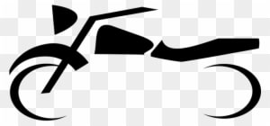 Motorcycle Bike Symbol Abstract Vehicle Mo - Motorcycle Clip Art - Transparent PNG Free Download