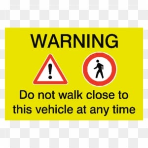 Pedestrian Vehicle Safety Sticker - Noticester Af-651231 Warning Arc Flash And Shock Hazard - Transparent PNG Free Download