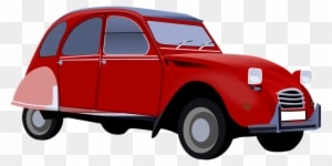 Car, Vehicle, Red, 2cv, Retro, Nice - 2cv Vector - Transparent PNG Free Download