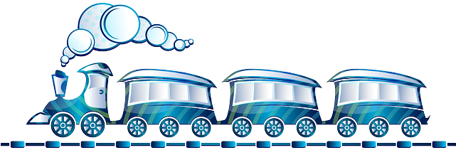 In This Tag We Have “vehicles” As Category In Relation - Long Blue Train Cartoon - Transparent PNG Free Download | PNGio