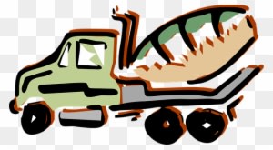 Concrete Mixer, Site, Concrete, Vehicle - Cement Truck Wall Clock - Transparent PNG Free Download