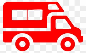 Red Van Big Transport Vehicle Png Image - Aire De Camping Car - Transparent PNG Free Download