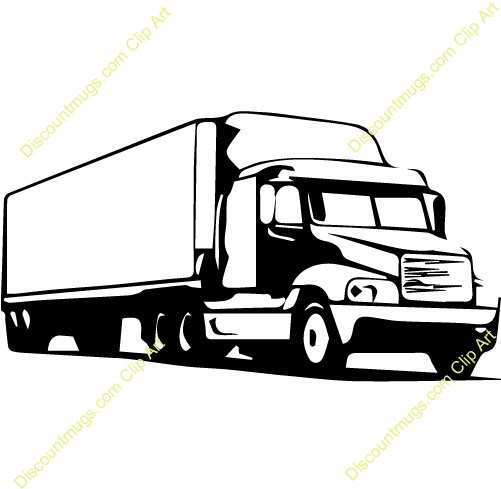 Download Trailer Vector Clipart Commercial Vehicle - 18 Wheels Truck Vector - Transparent PNG Free Download