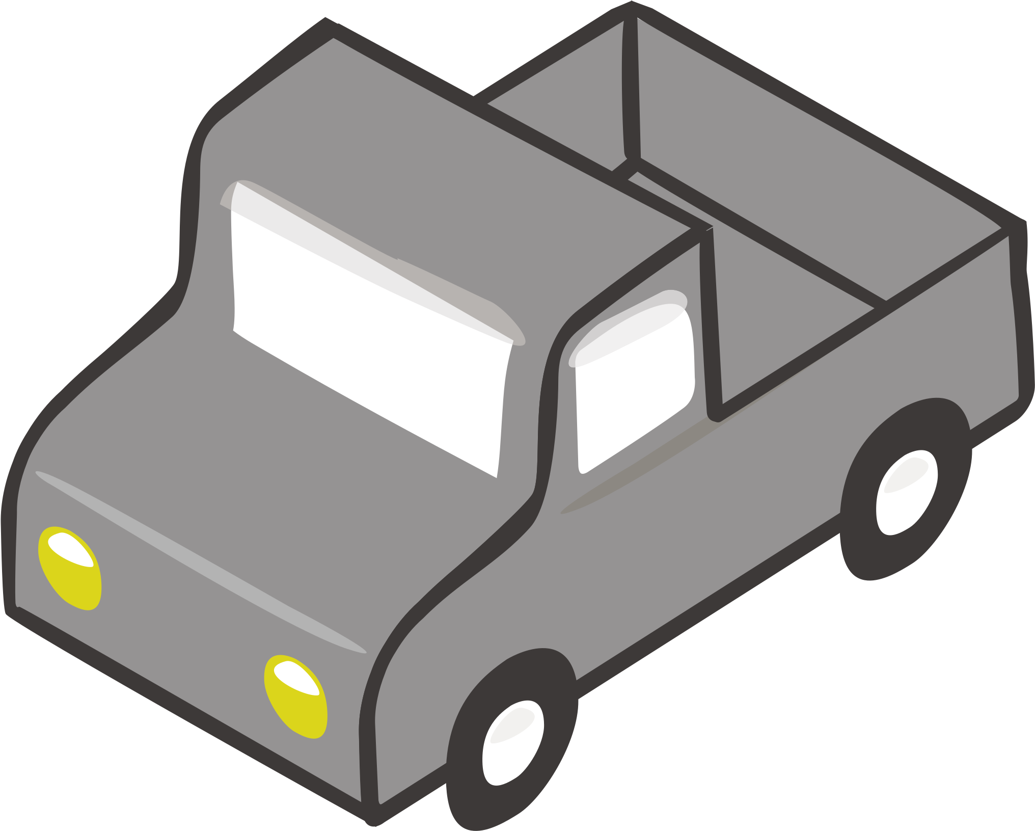 Pickup Truck Car Van Toyota Hilux Motor Vehicle - Gray Truck Clipart - Transparent PNG Free Download