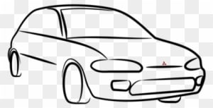 Car Vehicle Mitsubishi Motors Ford Mondeo Toyota Land - Car Picture Line Drawing - Transparent PNG Free Download