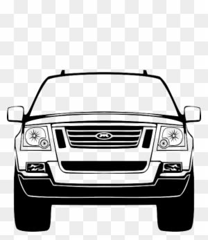Download Front Of Car Clipart Car Sport Utility Vehicle - Car Silhouette Front Png - Transparent PNG Free Download