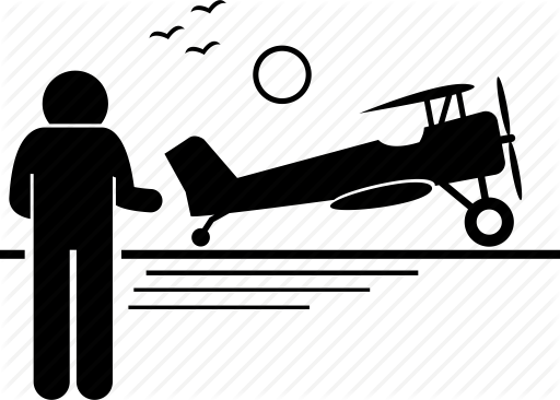 Vector Black And White Download Biplane Clipart Old - Mode Of Transport - Transparent PNG Free Download