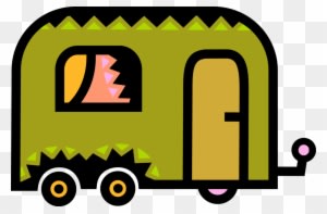 Vector Illustration Of Recreational Vehicle Camping - Vector Illustration Of Recreational Vehicle Camping - Transparent PNG Free Download