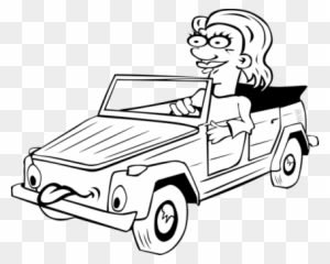 Cartoon Driving Motor Vehicle Drawing - Cartoon Driving Motor Vehicle Drawing - Transparent PNG Free Download