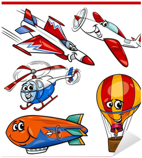 Funny Cartoon Aircraft Vehicles Set Sticker • Pixers® - Funny Cartoon Aircraft Vehicles Set Sticker • Pixers® - Transparent PNG Free Download
