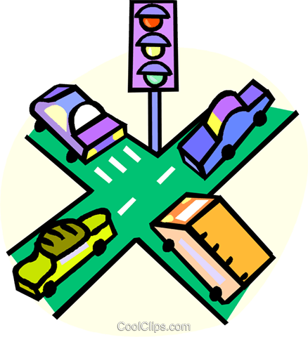 Vehicles At An Intersection Royalty Free Vector Clip - Vehicles At An Intersection Royalty Free Vector Clip - Transparent PNG Free Download