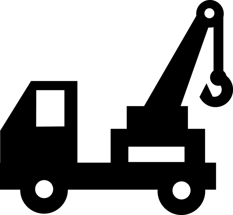 Vector Illustration Of Tow Truck Wrecker Recovery Vehicle - Tow Truck Clip Art - Transparent PNG Free Download