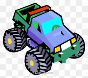 Big Wheel Vehicle Royalty Free Vector Clip Art Illustration - Toys For Kids - Transparent PNG Free Download