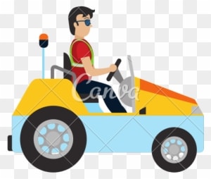 Man With Luggage Towing Vehicle Service - Cartoon - Transparent PNG Free Download