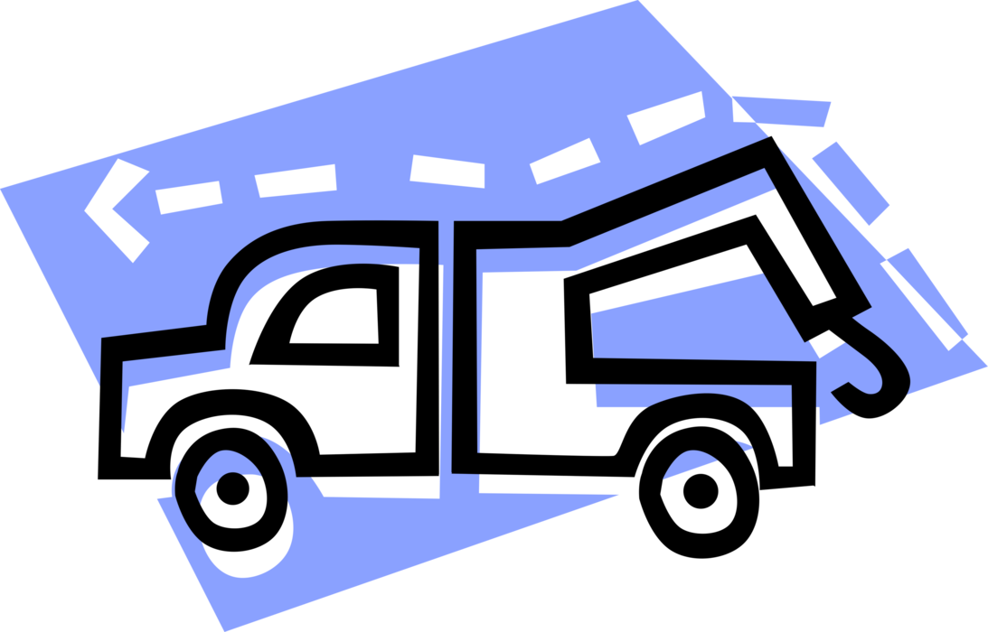 Vector Illustration Of Tow Truck Wrecker Recovery Vehicle - Vector Illustration Of Tow Truck Wrecker Recovery Vehicle - Transparent PNG Free Download