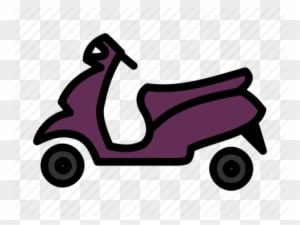 Vehicle Clipart Two Wheeler - Illustration - Transparent PNG Free Download