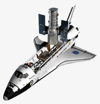 Shuttle In Space - Support Vehicles Of The International Space Station - Transparent PNG Free Download