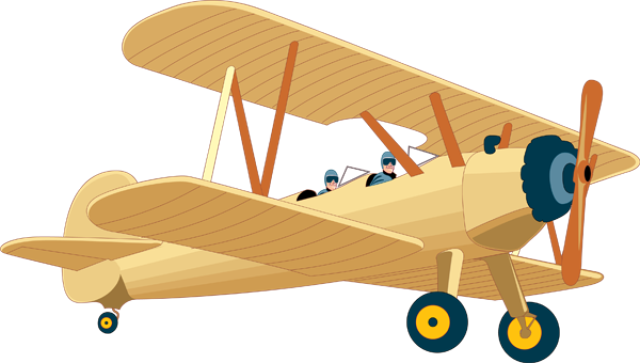 Vintage Airplane Clipart - Air Transportation Vehicles Clip Art - Transparent PNG Free Download