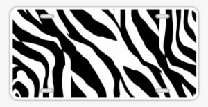 Zebra License Plate - Vehicle Registration Plate - Transparent PNG Free Download