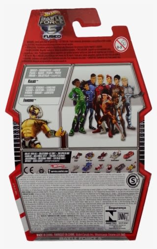 Saber Package Back - Hot Wheels Battle Force 5 Fused - Shockblade Vehicle - Transparent PNG Free Download