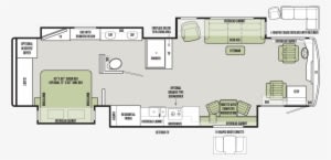 Floor Plan 37ap - Recreational Vehicle - Transparent PNG Free Download