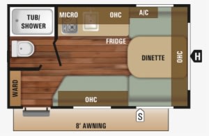2018 Starcraft 14rb Autumn Ridge Outfitter Travel Trailer - Recreational Vehicle - Transparent PNG Free Download