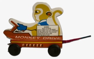 Monkey Drives Car - Toy Vehicle - Transparent PNG Free Download