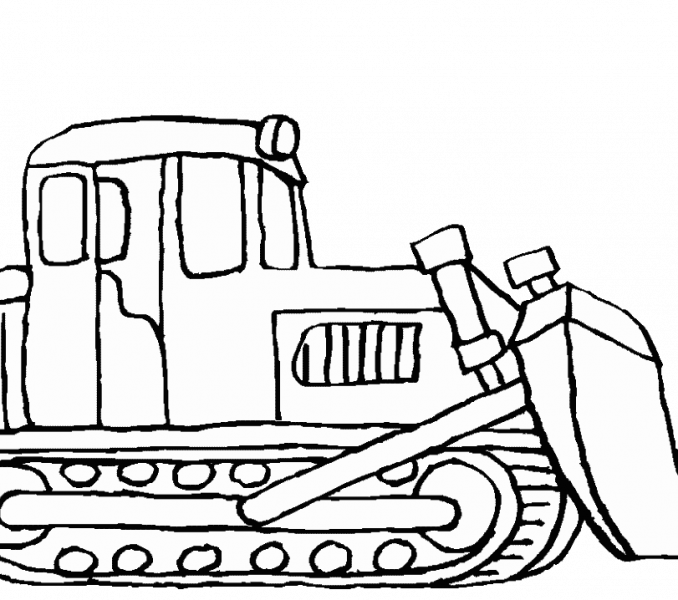 Bulldozer Pictures To Color Bulldozer Mecanic Shovel - Construction Vehicles Coloring Pages - Transparent PNG Free Download