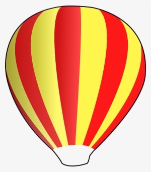 Red, Yellow, Cartoon, Hot, Fly, Air, Balloon, Vehicle - Hot Air Balloon Clip Art - Transparent PNG Free Download