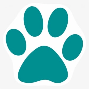 Custom Cat Paw Car Magnets - Dog Paw Print Teal - Transparent PNG Free Download