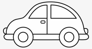 Vehicle Coloring Pencil And In Color - Black And White Car Clip Art - Transparent PNG Free Download