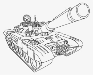 Military Vehicles Steel Tanks Military Vehicles Coloring - Tank Drawing - Transparent PNG Free Download